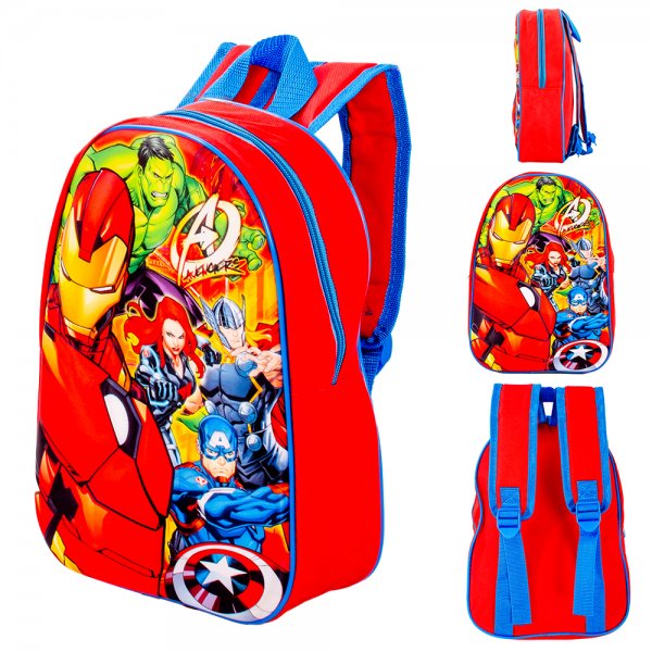 25653 NAVY/RED AVENGERS EVA 3D 31CM BACKPACK