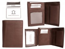 029 RFID BROWN LONDON LEATHER WALLET