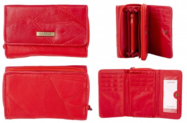 4616 LORENZ RED LEATHER PURSE