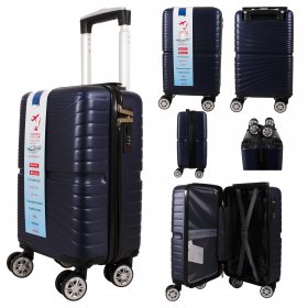 T-HC-US-11 NAVY 15.7'' UNDER-SEAT CABIN-SIZE TRAVEL TROLLEY