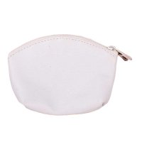 CP-50P WHITE LEATHER COIN BAG