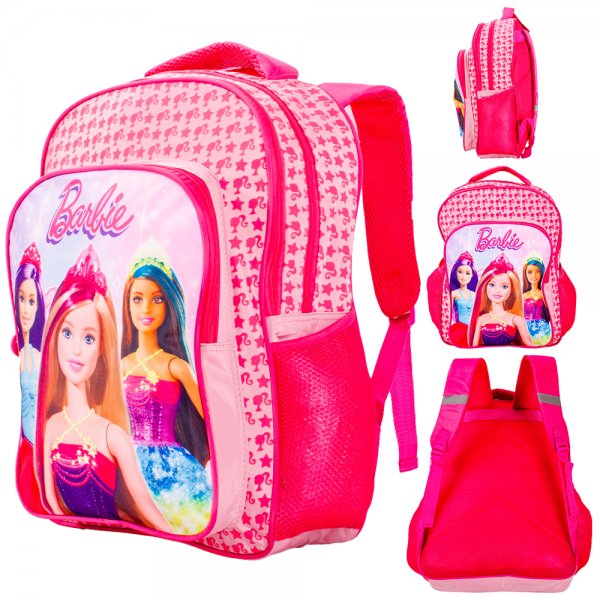 1023P-3162 PINK BARBIE 17'' KIDS BACKPACK DELUXE BACKPACK