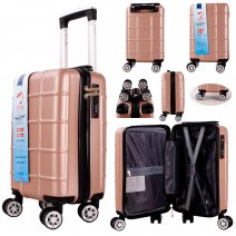 T-HC-US-13 ROSE GOLD 15.7'' UNDER-SEAT CABIN-SIZE TROLLEY