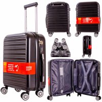 T-HC-US-1832 BLACK UNDERSEAT CABIN-SIZE EASYJET TROLLEY SUITCASE