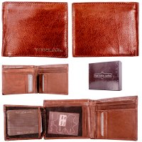 1064 TAN RFID ITALIAN LEATHER WALLET