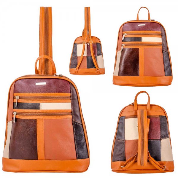 3829 MULTI X-BODY/BACKPACK LEATHER FASHION SHOULDER BAG