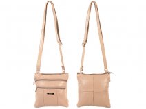 1941 SMALL TWIN SECTION NAPPA BAG WITH 4 ZIPES BEIGE