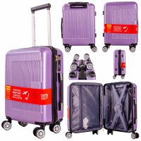 T-HC-US-1831 PURPLE UNDERSEAT CABIN-SIZE EASYJET TROLLEY SUITCAS