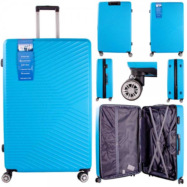 T-HC-11 LIGHT BLUE 32'' TRAVEL TROLLEY SUITCASE