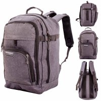 JBBP285-G BLACK CABIN-FRIENDLY RUCKSACK WITH MULTIPLE ZIPS