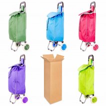 ST01 ASSORTED 2-WHEEL SHOPPING TROLLEY BAG BOX OF 10