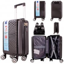 T-HC-US-23 BLACK 15.7'' UNDER-SEAT CABIN-SIZE TROLLEY SUITCASE