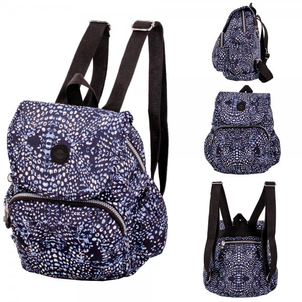 2504 NAVY/WHITE SPOT BACKPACK