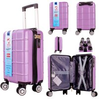 T-HC-US-13 PURPLE 15.7'' UNDER-SEAT CABIN-SIZE TRAVEL TROLLEY