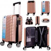 T-HC-US-14 ROSE GOLD 15.7'' UNDER-SEAT CABIN-SIZE TROLLEY