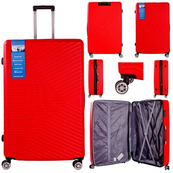 T-HC-11 RED 32'' TRAVEL TROLLEY SUITCASE