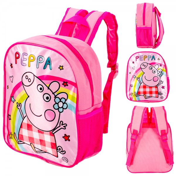 1000E29-4112N PINK PEPPA PIG PREMIUM STANDARD KIDS BACKPACK