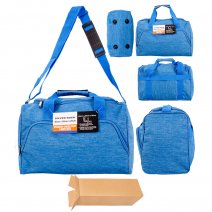 TB-17 BLUE HOLDALL UNISEX CABIN BAG W/ADJUSTABLE STRAP BOX OF 25
