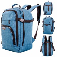 JBBP285-G TEAL CABIN-FRIENDLY RUCKSACK WITH MULTIPLE ZIPS