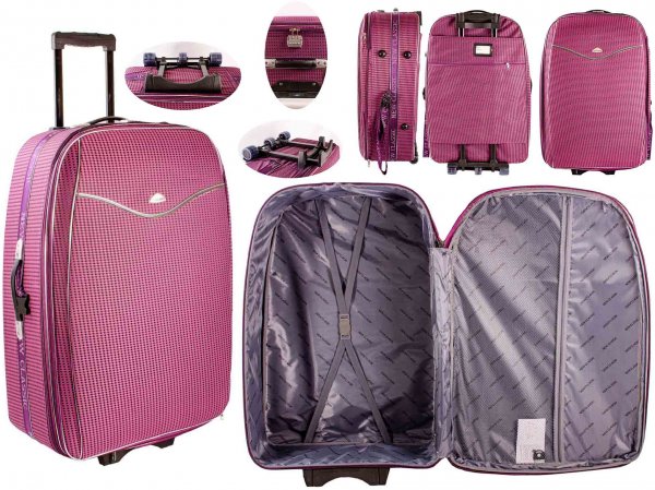 FI-500 PURPLE 31'' TRAVEL TROLLEY SUITCASE LUGGAGE BAG