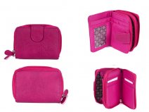 JBPS121 PINK PURSE WITH POP FRONT & 2 ZIP