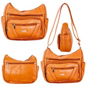 1952 TAN TOP ZIP S.NIPPA FASHION SHOULDER BAG