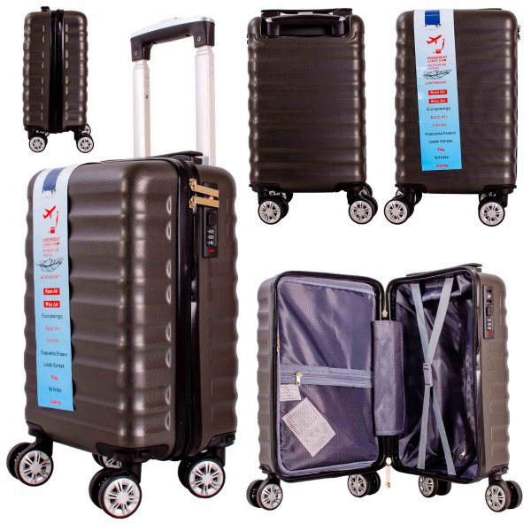 T-HC-US-28 DARK GREY 15.7'' UNDER-SEAT CABIN-SIZE TROLLEY