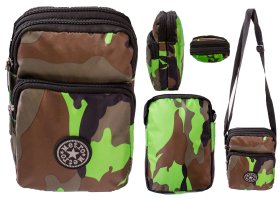 LL-164 GREEN CAMOUFLAGE SMALL UNISEX POLYESTER SHOULDER BAG