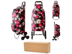 ST-09-FP PINK FLOWER BOX OF 10 SHOPPING TROLLEY