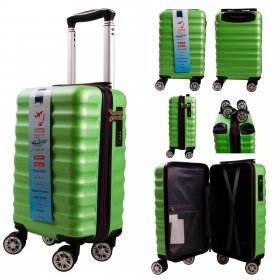 T-HC-US-28 LIME GREEN P ZIP EASYJET CABIN-SIZE TROLLEY SUITCASE