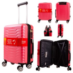 T-HC-US-1827 B-PINK CABIN-SIZE EASYJET TRAVEL TROLLEY SUITCASE