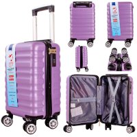 T-HC-US-28 PURPLE 15.7'' UNDER-SEAT CABIN-SIZE TRAVEL TROLLEY