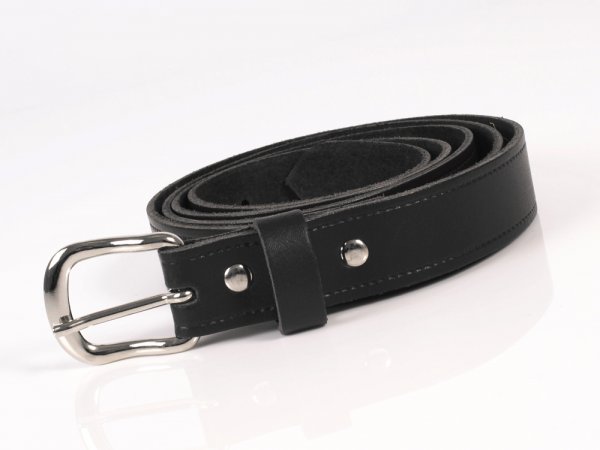 1'' ENGLISH LEATHER BELT BLACK XXXXL