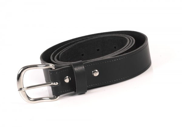 1.25" ENGLISH LEATHER BELT BLACK XXXXXL