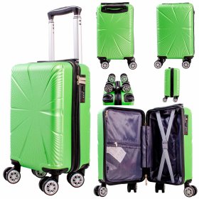 T-HC-US-1629 L.GREEN 15.7'' UNDERSEAT CABIN-SIZE TRAVEL TROLLEY