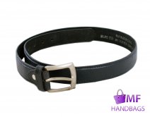 2729 BLACK 1.25" Belt With Smooth Finish