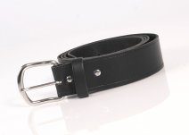 1.5" ENGLISH LEATHER BELT BLACK XXXXXL