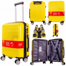 T-HC-US-1831 YELLOW UNDERSEAT CABIN-SIZE EASYJET TROLLEY SUITCAS