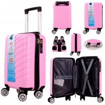 T-HC-US-14 PINK 15.7'' UNDER-SEAT CABIN-SIZE TRAVEL TROLLEY