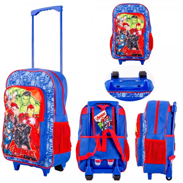 1019HV-1661N AVENGERS NAVY KIDS TROLLEY/BACKPACK