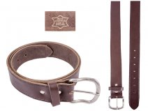 1.50" Brown English Real Leather Belt Size 5XL