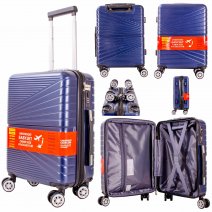 T-HC-US-1811 NAVY UNDERSEAT CABIN-SIZE EASYJET TROLLEY SUITCASE