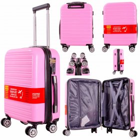 T-HC-US-1832 PINK UNDERSEAT CABIN-SIZE EASYJET TROLLEY SUITCAS