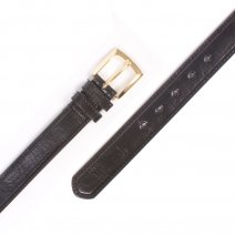 2728 1.25" BELT WITH LEATHER GRAIN BLACK LARGE