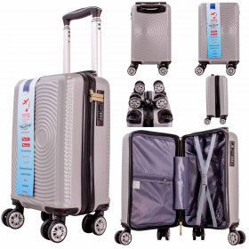 T-HC-US-1630 SILVER 15.7'' UNDERSEAT CABIN-SIZE RYAN AIR TROLLEY