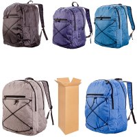 BP-121 BLUE BACKPACK WITH MULTIPLE POCKETS BOX OF 32