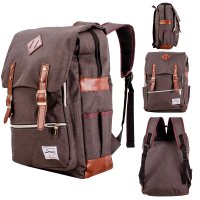 2595 CHOCOLATE BACKPACK WITH 16'' LAPTOP SLEEVE