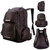 JBBP220 BLACK/BLACK BACKPACK WITH MULTIPLE POCKETS