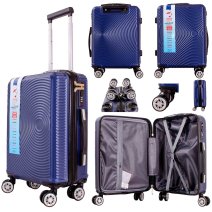 T-HC-US-1830 NAVY CABIN-SIZE EASYJET TRAVEL TROLLEY SUITCASE