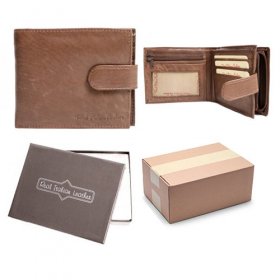 1180 BROWN ITALIAN LEATHER WALLET 12 PACK